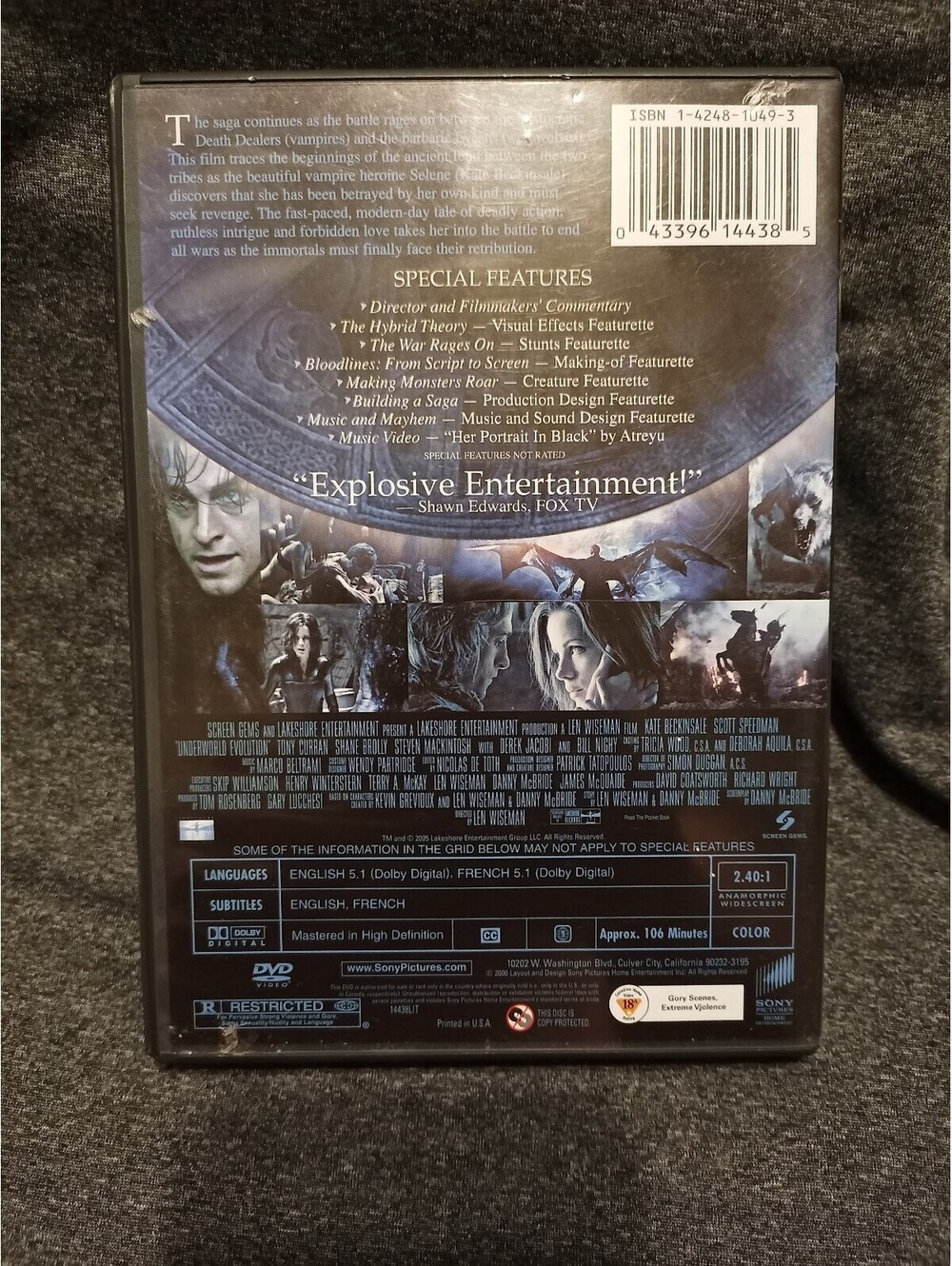 Underworld Evolution DVD - Picture 2 of 2